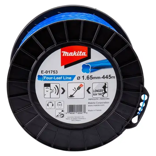 żyłka tnąca nylonowa koniczyna, średnica 1,65mm, długość 445m, Makita [E-01753] do podkaszarek