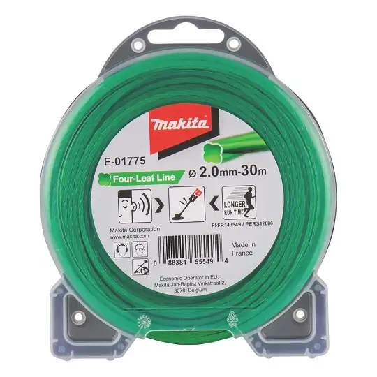 żyłka tnąca nylonowa koniczyna, średnica 2,0mm, długość 30m, Makita [E-01775] do podkaszarek