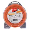 żyłka tnąca nylonowa koniczyna, średnica 2,4mm, długość 15m, Makita [E-01797] do podkaszarek