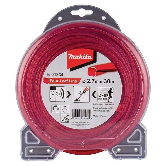 żyłka tnąca nylonowa koniczyna, średnica 2,7mm, długość 30m, Makita [E-01834] do podkaszarek