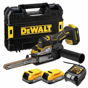 Pilnik taśmowy 13x457mm, 18V 2x1,7Ah DeWalt [DCM200E2T-QW] POWERSTACK