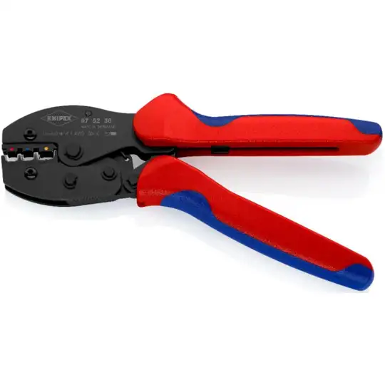 Dwuręczne szczypce do zagniatania 0,5-6mm², PreciForce Knipex [97 52 36] 3 matryce