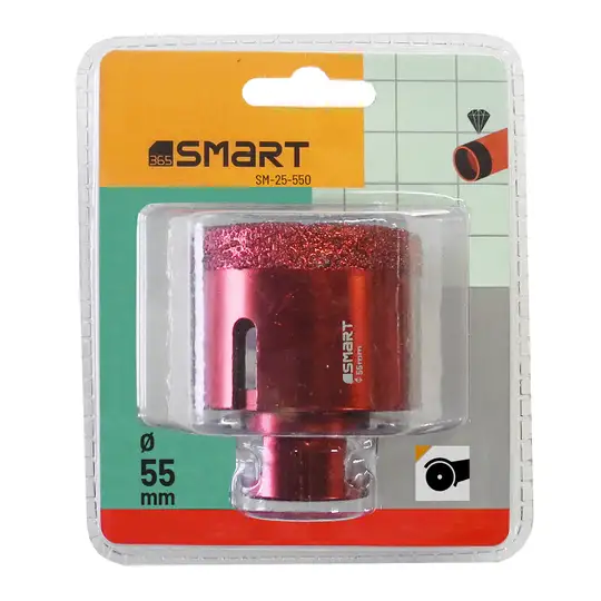 Otwornica diamentowa 45mm do wiercenia na sucho szlifierką kątową, gwint M14, 365 SMART [SM-25-450] (1)