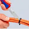 Składany nóż monterski dla elektryka Knipex [16 20 50 SB] z rękojeścią z tworzywa