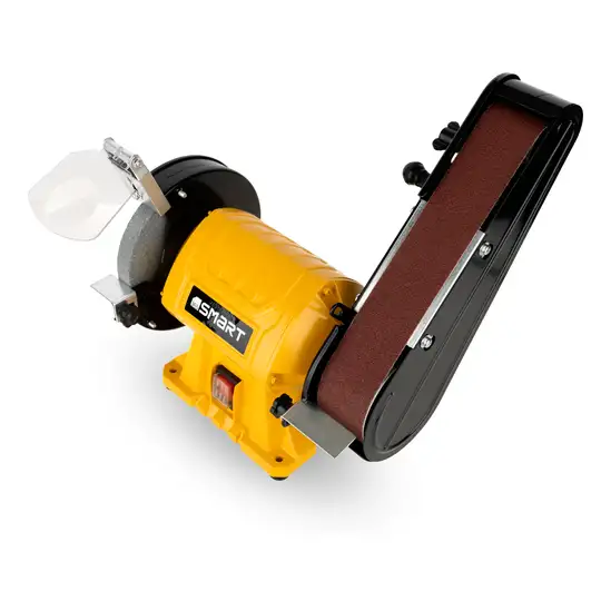 Szlifierka stołowa z tarczą 150mm i pasem szlifierskim 50x686mm, 150W Smart [SM-04-04150/50]