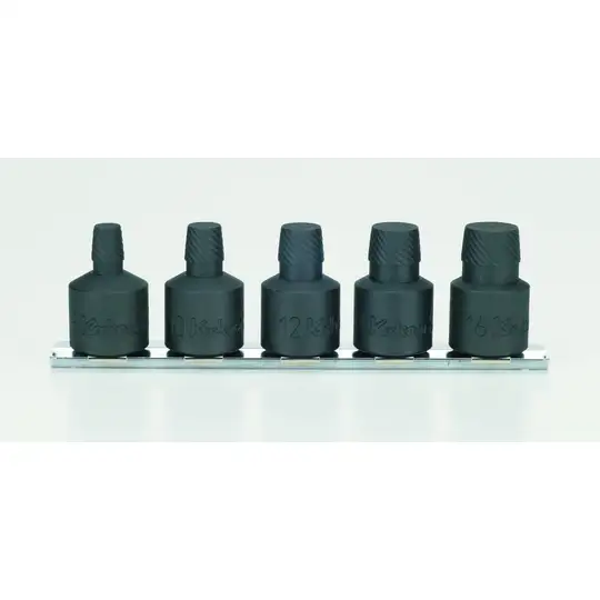 Zestaw 5 wykrętaków do urwanych śrub M8-M33, zabierak kwadrat 1/2", KOKEN [RS4129/5-L37]