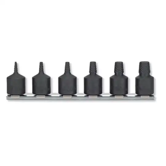 Zestaw 6 wykrętaków do urwanych śrub o gwintach M5-M20, zabierak kwadrat 3/8", KOKEN [RS3129/6-L32]
