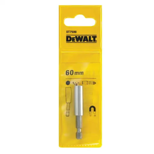 adapter magnetyczny 60mm do końcówek 1/4" DeWALT [DT7500-QZ]