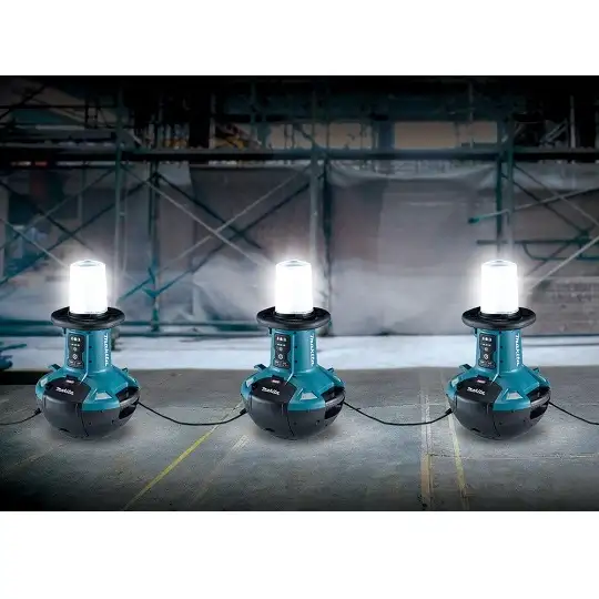 akumulatorowa / sieciowa lampa strefowa LED, 5500 lm, 230V, 14,4V/18V/40V max, Makita [ML010G] Li-lon, LXT/XGT