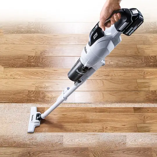 akumulatorowy odkurzacz pionowy 18V, biały, Makita [DCL286FRFW] 3,0Ah, Li-Ion, LXT