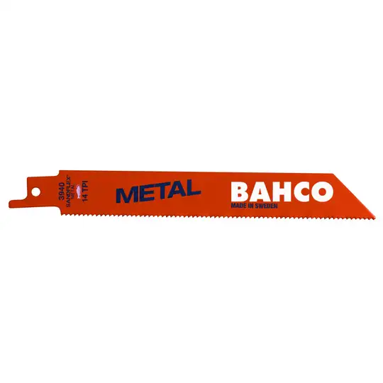 brzeszczot bagnetowy do piły szablastej, do metalu, 100mm, 18 zębów/cal, METAL Bahco [3940-100-18-ST-10P]