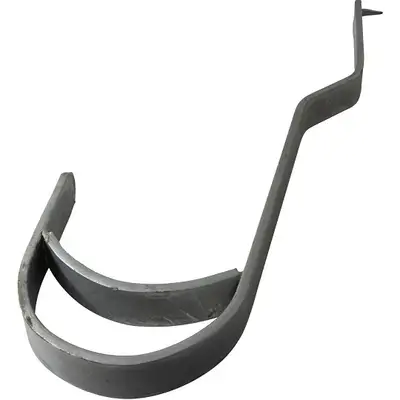 hak dachowy do drabin dachowych i kominiarskich, STABILO PROFESSIONAL, KRAUSE [804501] do dachów pokrytych dachówką lub esówką, aluminium naturalne