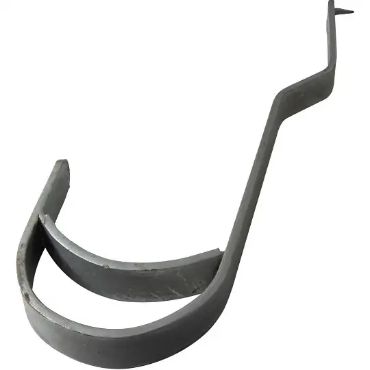 hak dachowy do drabin dachowych i kominiarskich, STABILO PROFESSIONAL, KRAUSE [804501] do dachów pokrytych dachówką lub esówką, aluminium naturalne