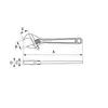 klucz nastawny szwedzki 770mm, rozstaw szczęk 85mm, Bahco [87]