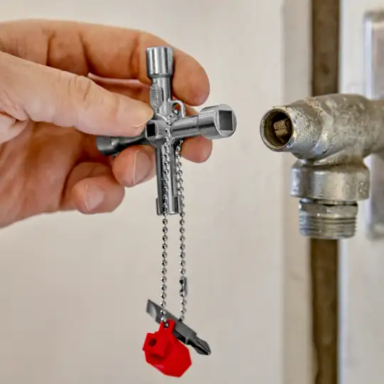 klucz uniwersalny do szaf, tablic rozdzielczych, skrzynek i systemów odcinających TwinKey KNIPEX [00 11 03]