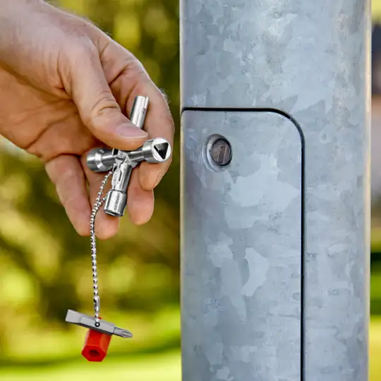 klucz uniwersalny do szaf, tablic rozdzielczych, skrzynek i systemów odcinających TwinKey KNIPEX [00 11 03]