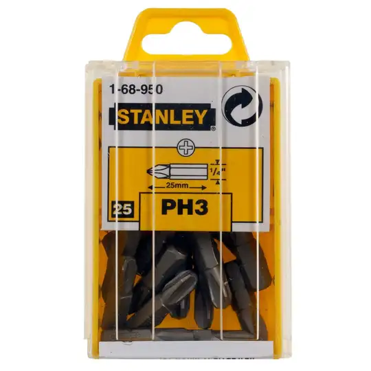 końcówka Philips PH3x25mm, do wkrętarki, 25 szt. Stanley [1-68-950]