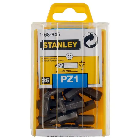 końcówka Pozidriv PZ1x25mm, do wkrętarki, 25 szt. Stanley [1-68-945]
