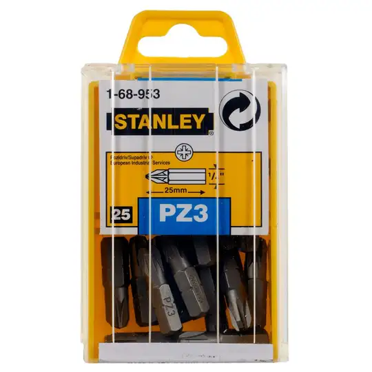 końcówka Pozidriv PZ2x25mm, do wkrętarki, 25 szt. Stanley [1-68-949] (1)