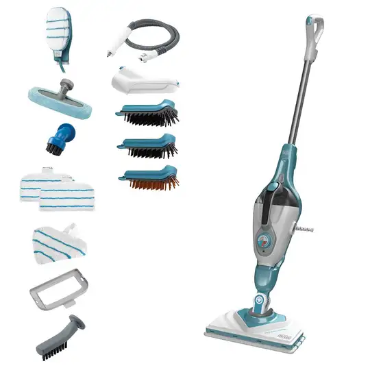 mop parowy 10w1 z rekawicą parową SteaMitt 1600W, Black+Decker [BHSM1610DSM-QS]