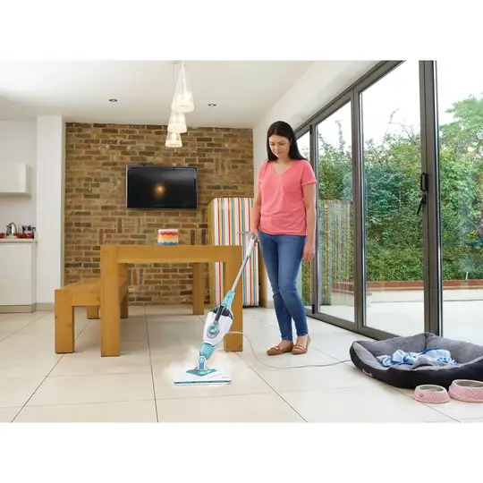 mop parowy 10w1 z rekawicą parową SteaMitt 1600W, Black+Decker [BHSM1610DSM-QS]