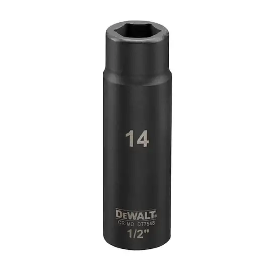 nasadka udarowa sześciokątna, wydłużana 1/2", rozmiar 14 mm, DeWalt [DT7548-QZ]