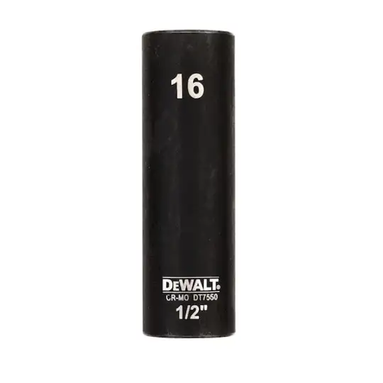 nasadka udarowa sześciokątna, wydłużana 1/2", rozmiar 16 mm, DeWalt [DT7550-QZ]
