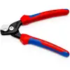 nożyce do cięcia kabli 160mm Knipex [95 12 160] ze stopniowanymi krawędziami tnącymi