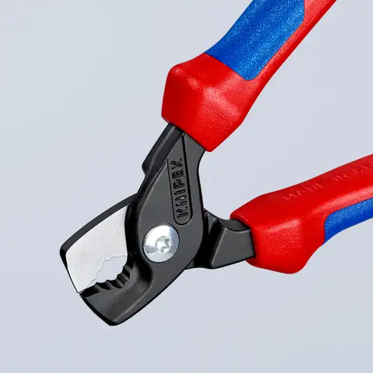 nożyce do cięcia kabli 160mm Knipex [95 12 160] ze stopniowanymi krawędziami tnącymi