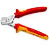 nożyce do cięcia kabli 160mm Knipex [95 16 160] ze stopniowanymi krawędziami tnącymi