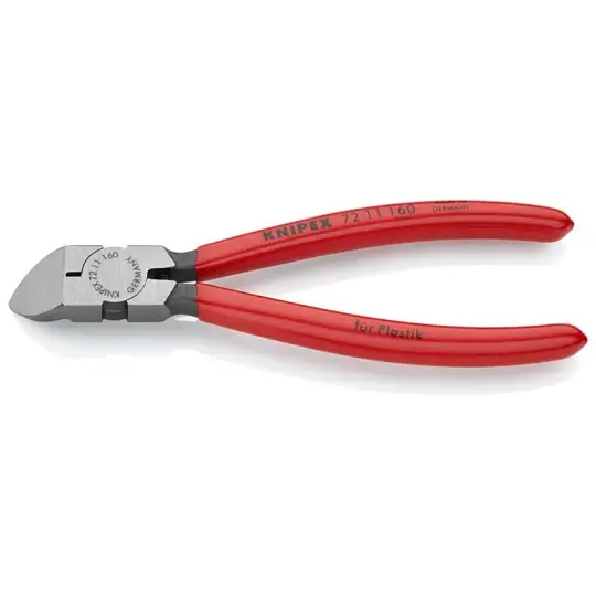 obcinak boczny do tworzyw sztucznych 160mm, KNIPEX [72 11 160]