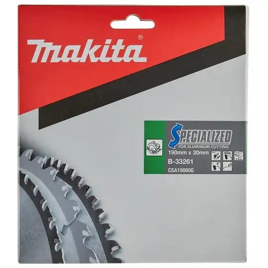 piła tarczowa do aluminium, PVC, laminatów, 190/30mm, 60 zębów, SPECIALIZED Makita [B-33261]