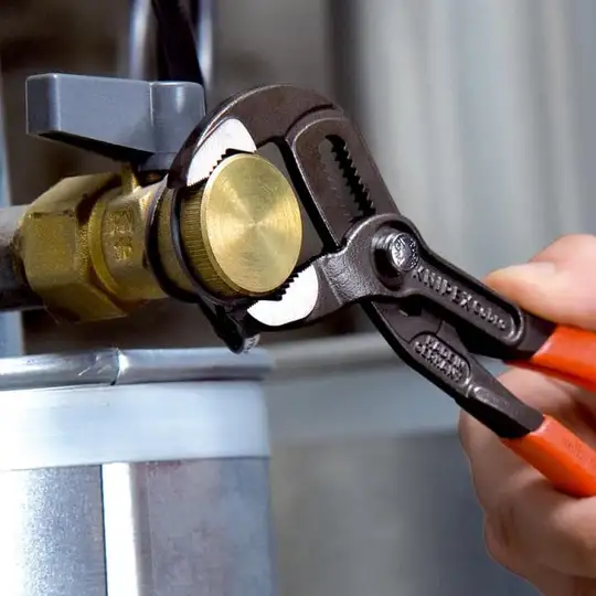 szczypce Cobra 250mm KNIPEX [87 02 250 T] rękojeść dwukomponentowa z zaczepem do asekuracji
