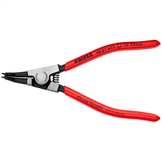 szczypce do pierścieni Segera zewnętrzne, kątowe 45º, zakres 10-25mm, KNIPEX [46 31 A12]