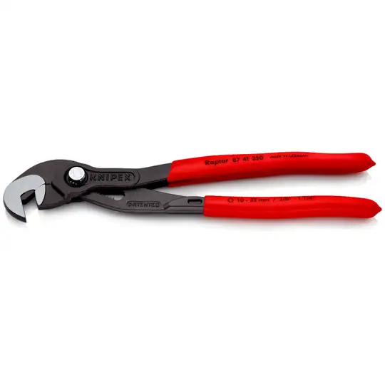 szczypce przegubowe śrub i nakrętek, zakres pracy 10-32mm, firmy KNIPEX [87 41 250] rękojeść dwukomponentowa