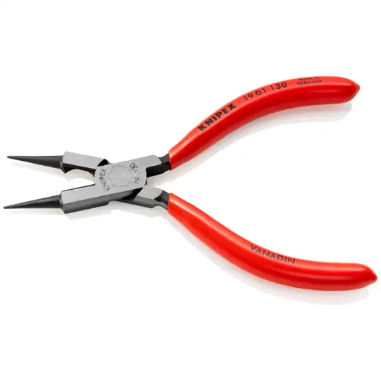 szczypce tnące okrągłe 130mm, rękojeść z tworzywa sztucznego, Knipex [19 01 130]