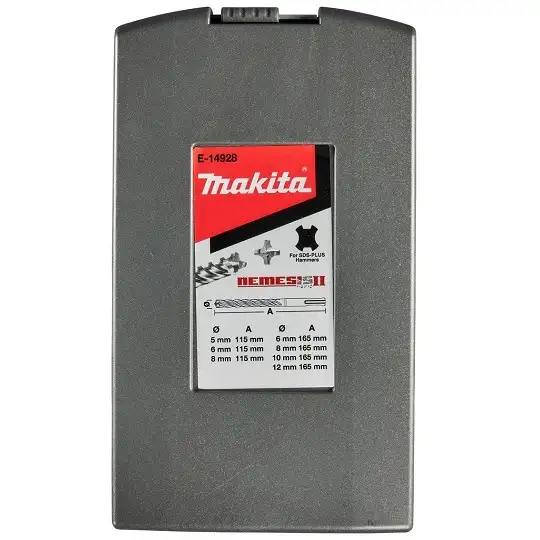 zestaw 7 szt. wierteł do betonu SDS+, Nemesis II, Makita [E-14928]