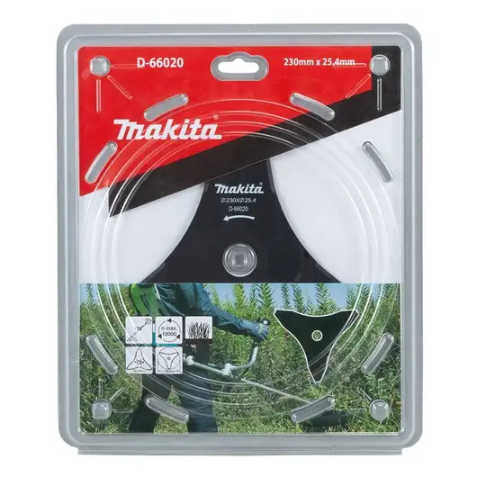 3-zębny nóż tnący do kos, rozmiar 230x25,4mm, Makita [D-66020]