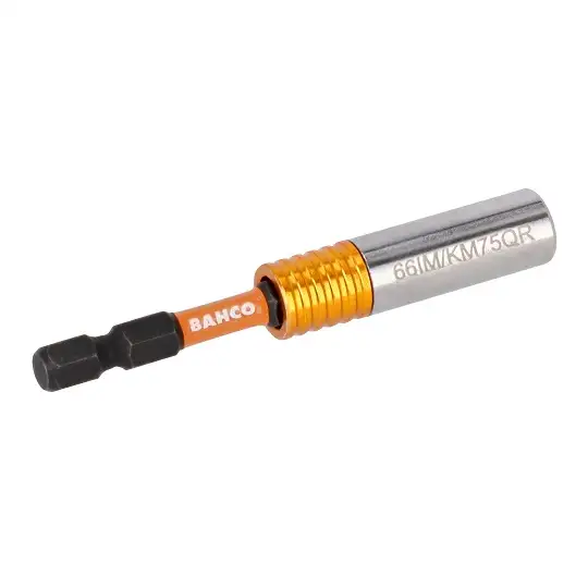 adapter magnetyczny udarowy do końcówek 1/4", z szybkozłączką, Bahco [66IM/KM75QR-1P]