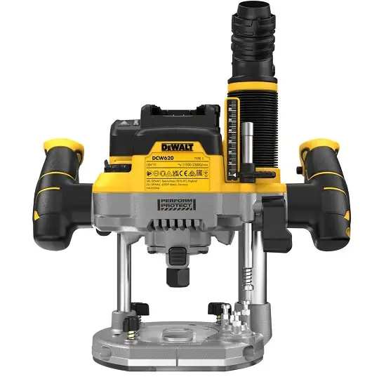 akumulatorowa frezarka górnowrzecionowa, 18V XR, tuleja zaciskowa 8mm-12mm, DeWalt [DCW620H2-QW] 2x5,0Ah, Li-Ion, POWERSTACK