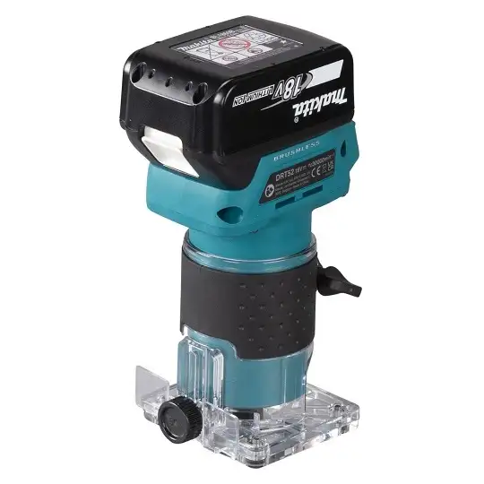 akumulatorowa frezarko - wycinarka górnowrzecionowa, 18V, 6mm, Makita [DRT52SF] 3,0Ah, LXT