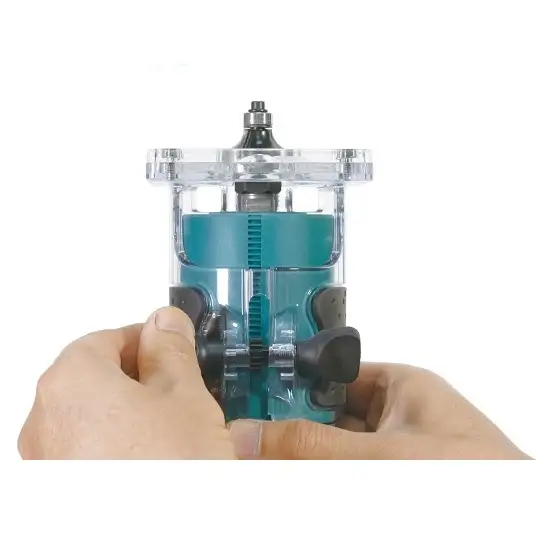 akumulatorowa frezarko - wycinarka górnowrzecionowa, 18V, 6mm, Makita [DRT52Z] LXT