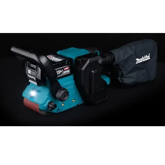 akumulatorowa szlifierka taśmowa typu czołg, 76x533mm, 40V max XGT, Makita [BS001GM201] 2x4,0Ah