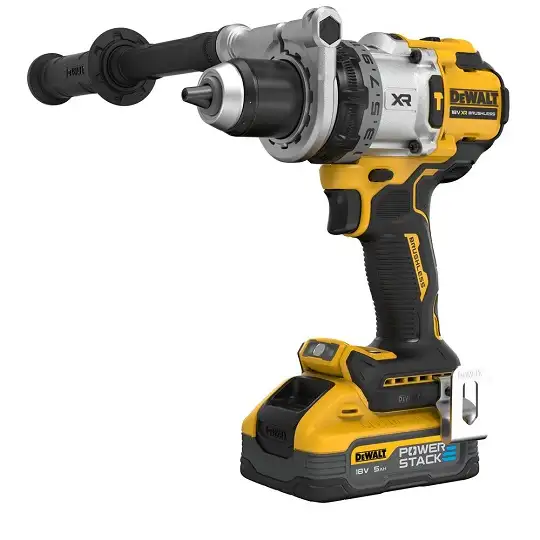 akumulatorowa wiertarko-wkrętarka udarowa 18V XR, DeWalt [DCD1007H2T-QW] 2x5,0Ah, Li-Ion, POWERSTACK