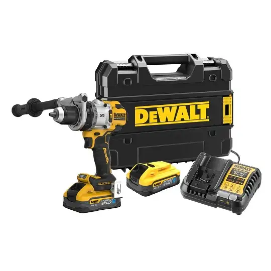 akumulatorowa wiertarko-wkrętarka udarowa 18V XR, DeWalt [DCD1007H2T-QW] 2x5,0Ah, Li-Ion, POWERSTACK