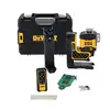 akumulatorowy, samopoziomujący laser 3-wiązkowy 360° z wiązką zieloną do 80m, 18V XR DeWALT [DCLE34035B-XJ] Li-Ion