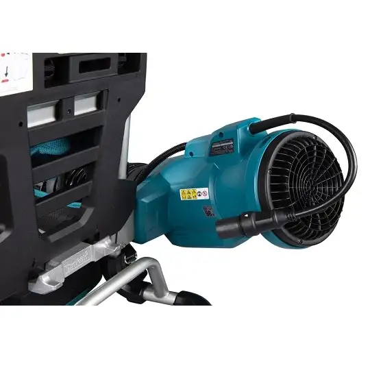 dmuchawa akumulatorowa 36V, Makita [UB004CZ] Li-Ion, zasilana z PDC1200, PDC1500