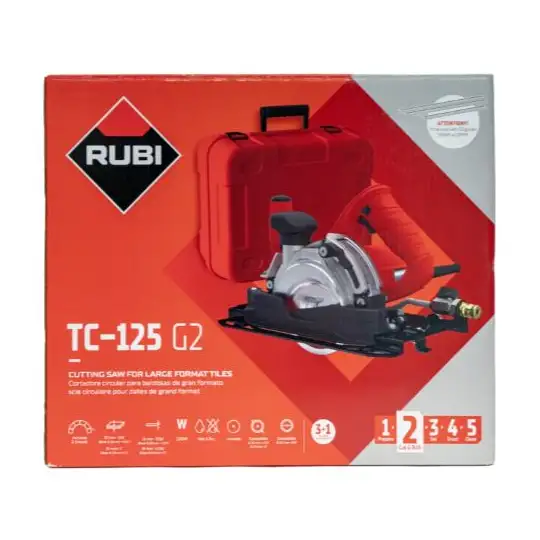 elektryczna przecinarka na sucho i mokro do płyt porcelanowych i ceramicznych do 320cm, TC-125 G2, Rubi [51951]