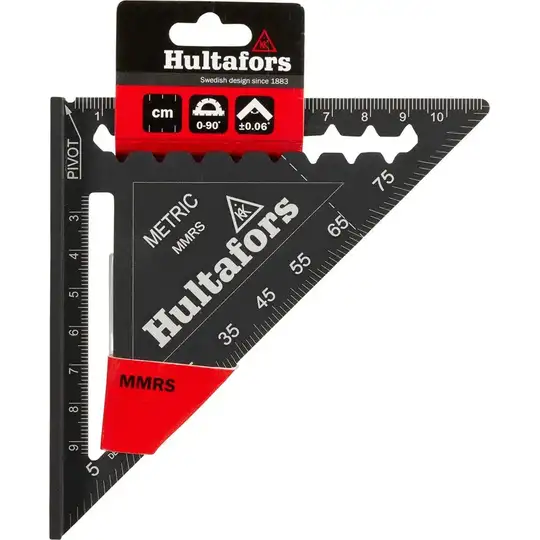kątownik ciesielski 110×110mm z podziałką, Hultafors [MMRS]