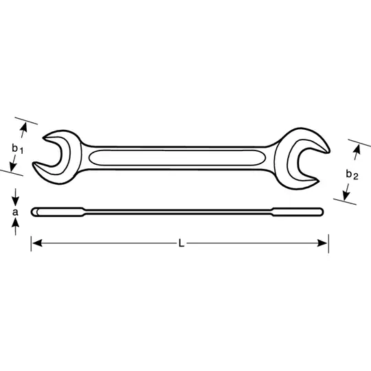 klucz dwustronnie płaski metryczny 132x142mm Bahco [895M-65-70]